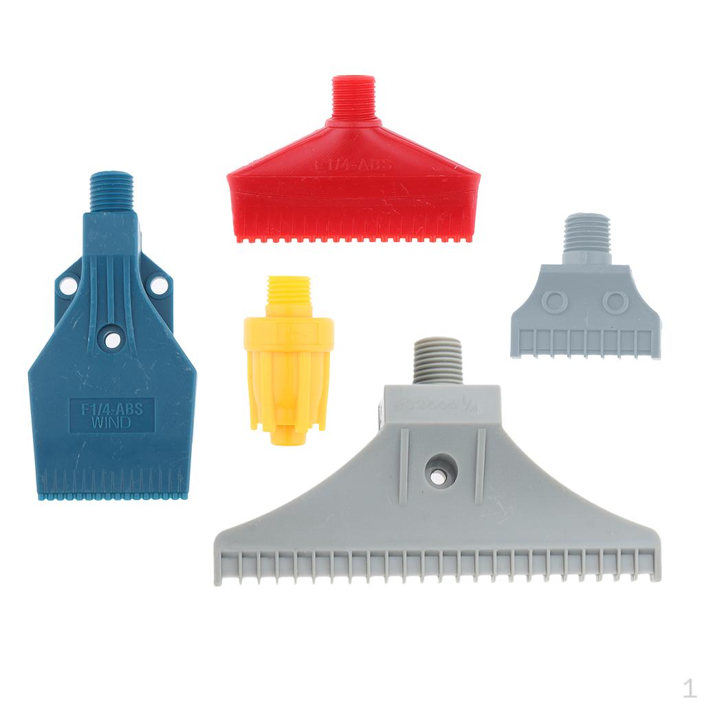 5Pcs/Set 1/4 Male Thread Nozzle Blow Wind Cooling Drying Machine Accessory