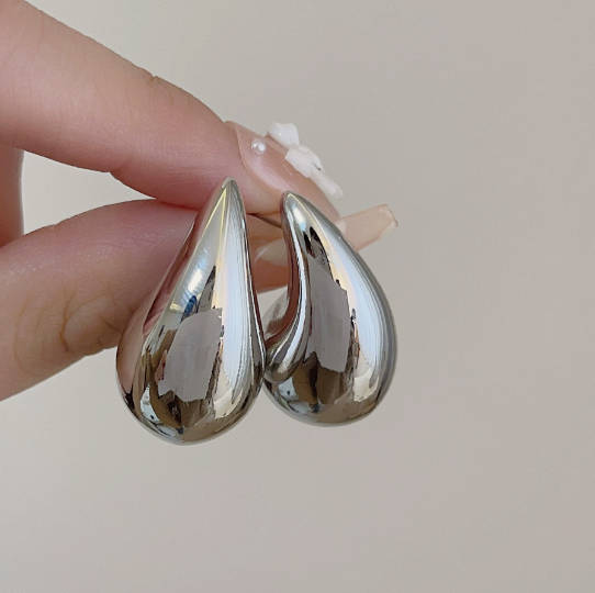 

French- Droplet Earrings For Women, Elegant And Sophisticated Ear Studs With Unique Charm As An Accessory For Enhancing One s Appearance. one size білий
