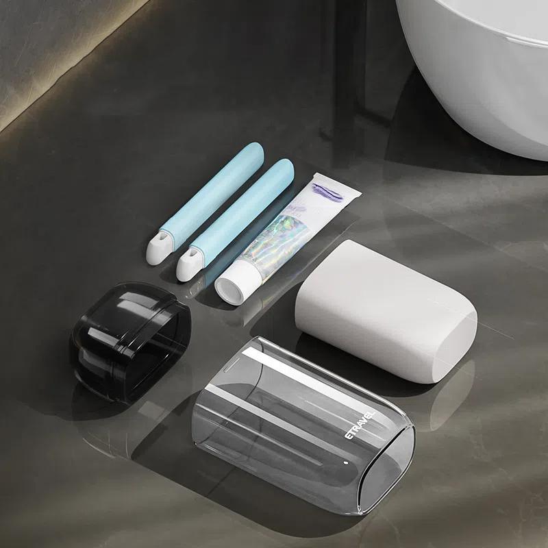 Portable Toiletries Set, Travel Toiletries Storage Box, Mini Toiletries Cup, Multifunctional Mouthwash Cup