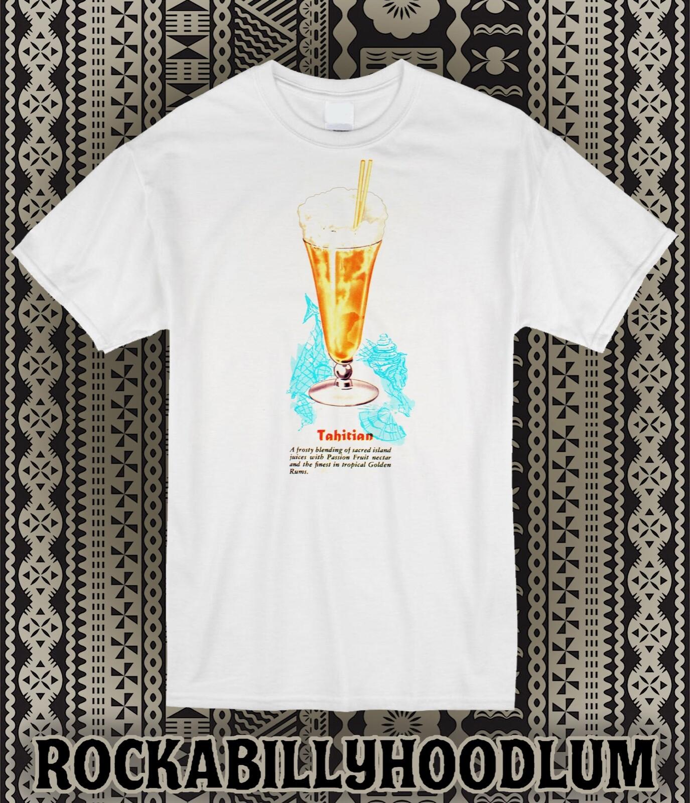 Retro Tiki Tee T Shirt Rum Mug Restaurant Bar Cocktail Drink Tahitian XXXL