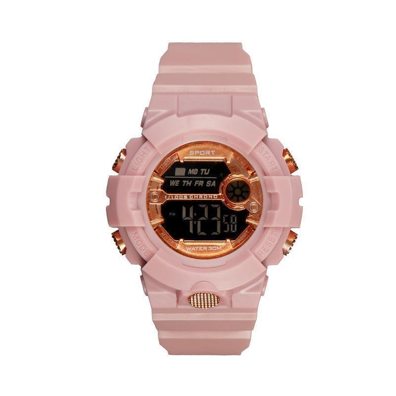 2019 Men's Trendy Waterproof Harajuku Style Matcha Green Sports Electronic Watch