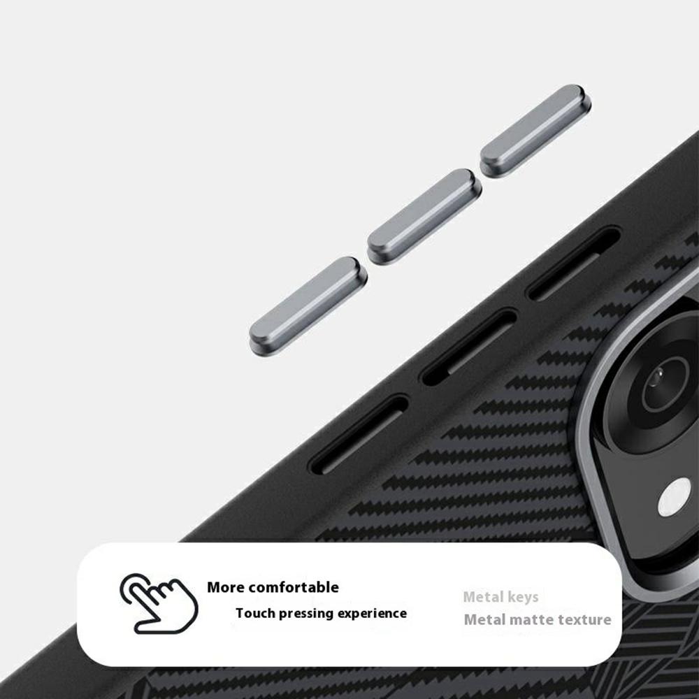 ABEEL For Oppo Reno14 Pro 5G (Global) Magnetic Case PC + TPU + Aluminum Alloy + PU Leather Slim Phone Back Cover