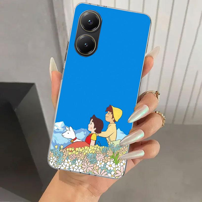 Heidi Cute Cartoon Phone Case for Xiaomi Poco X5 X6 X7 Pro F7 Ultra M7 Redmi 15 15C 13 13C 12 12C 10 10A 10C 9 9A 9C 9T Shell Po