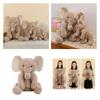 Adorable Plush Elephant Pillow Toy For Children Realistic Elephant Stuffed Animal