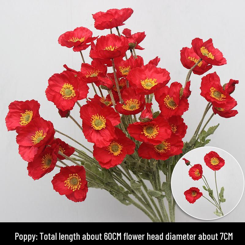 Wine Red Artificial Floral Bouquet - Chinese Wedding & Engagement Ceiling Decoration