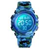 Children's Digital Sports Watch Waterproof Multi-functional Alert Date Day Dual Time LED Analog Display for Boys and Girls