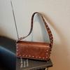 French Niche Rivet Bag Women's Retro All-match Commuting Stick Underarm Personalized Shoulder