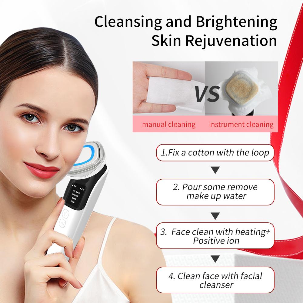 EMS Facial Massager Beauty Device Face Lifting Machine Microcurrent Eye Skin Firming Tighten Instrument Vibration Skincare Tool