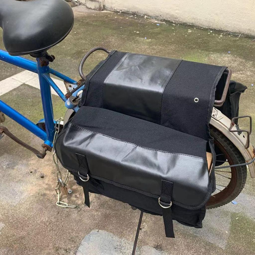 Folded Bike Rack Bag Double Trunk Cycling Panniers Bag Road Bike Storage Bag Suitable for Long Distances Travel