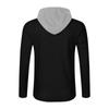 Herren Winter Casual Warm Button Kapuzen Sweatshirt Herren Sporthose Kapuzen Set