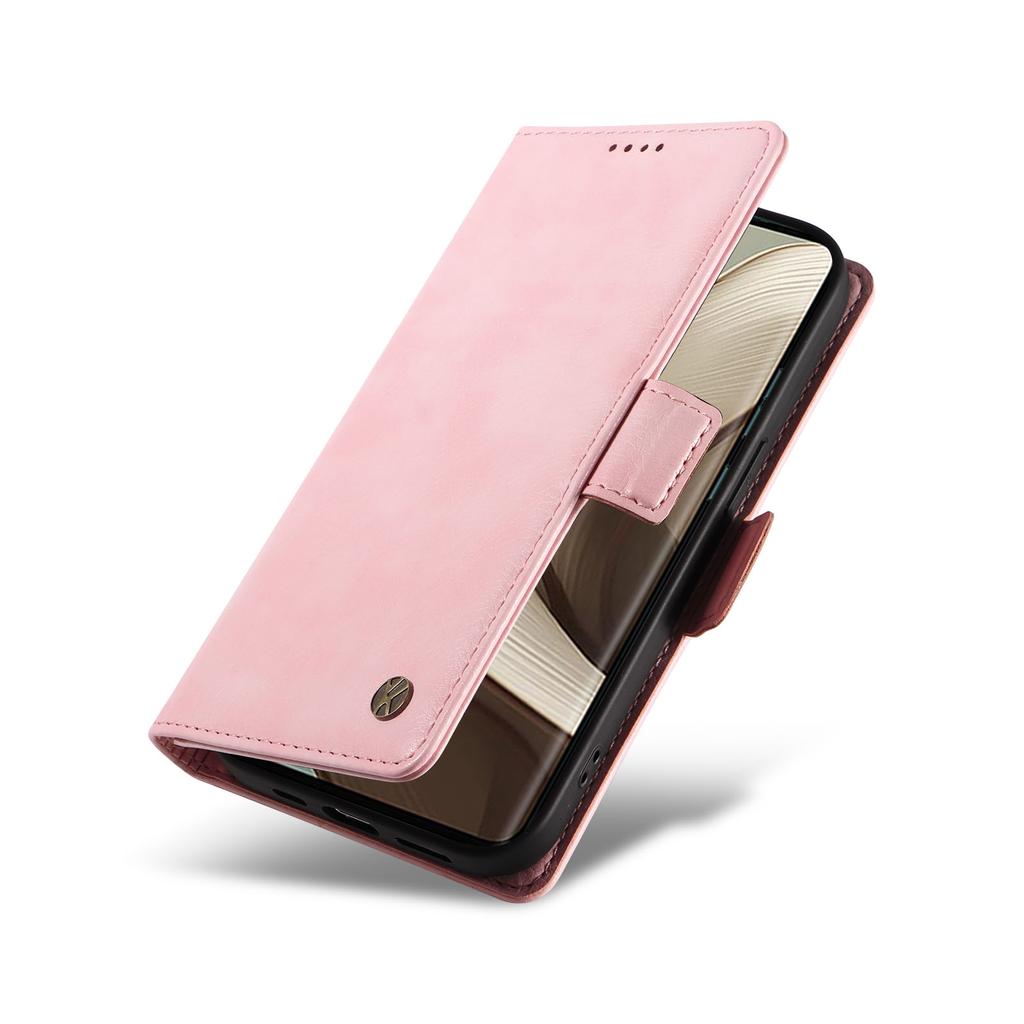 YIKATU YK-007 Für Motorola Edge 50 5G Hülle Seitliche Schnalle PU Leder Handyhülle Litschi Textur