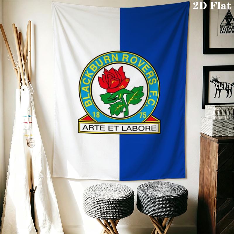 Arazzo da Parete Bristol Rovers fc Appeso Estetico alla Parete Coperta in Tessuto Stampato Arazzi Decorativi per Camera da Letto Soggiorno Arredamento per la Casa