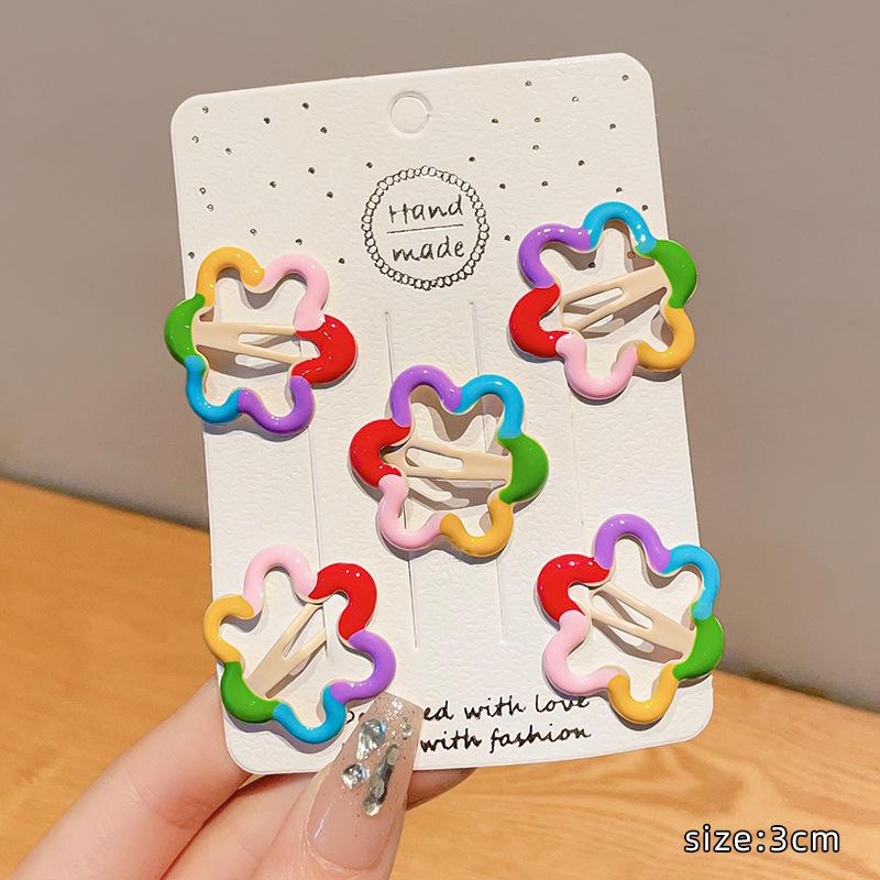Épingles à cheveux coréennes pour enfants filles, 10 pièces, Barrettes de princesse couleur thé au lait, Clip latéral, accessoires pour cheveux de petite fille