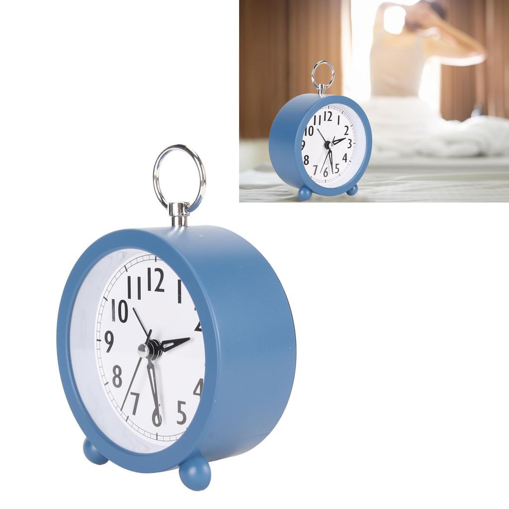 Alarm Clocks Multifunction Stylish Simple Silent Prevents Ticking Round Alarm Clocks for Desk Bedroom and Home