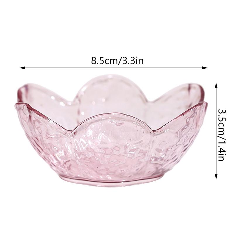 Hammer Pattern Cherry Blossom Sauce Dishes Small Plastics Seasoning Dish Sauce Bowl Ice Cream Small Dinner Plates