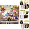 Black Gold Birthday Money Box For Party Decor And Gift Giving