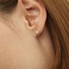 LUNNE 14k Diamond Shining One-Touch Earrings (14k Gold) #LCE03