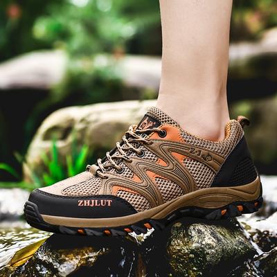 Wanderschuhe für Herren Mesh-Sneaker Atmungsaktiv Mode Bergschuhe Junge Sommer Arbeitsschuhe Outdoor Trekking