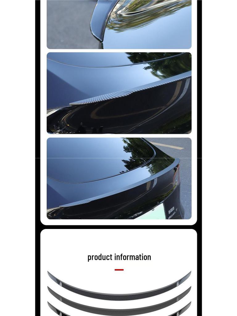 Tesla Model 3/Y Refreshed Dry Carbon Fiber High-Performance Rear Spoiler