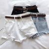 Light Blue Denim Shorts Women's Summer Thin Loose Thin Show High A Word Wide Legs All Match