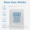 1 kg klej topliwy w sztyfcie, 52 sztuki w opakowaniu, 11 x 200 mm, pełnowymiarowy przezroczysty klej do pistoletu termotopliwego