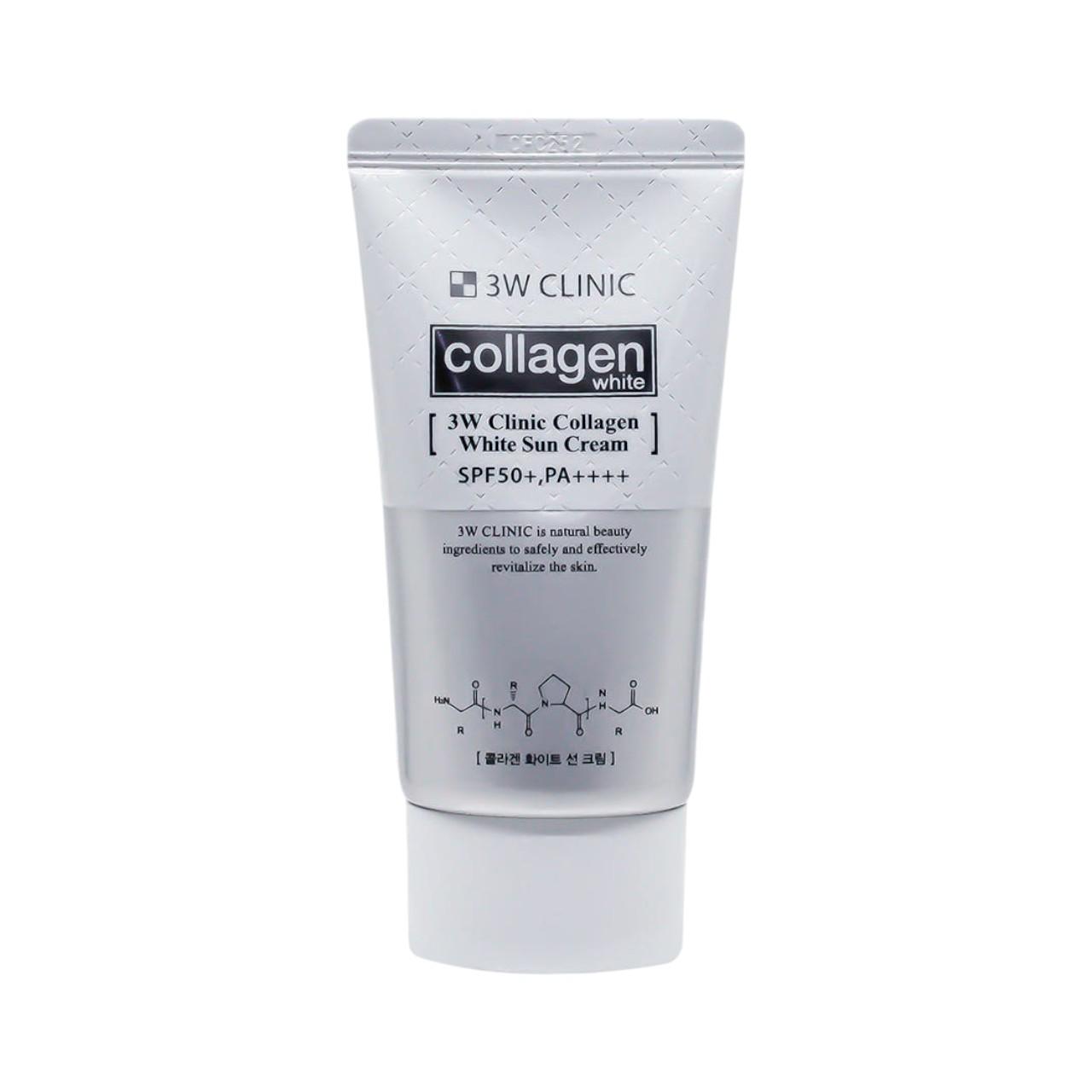 3W Clinic Collagen White Sun Cream - UV Protection & Brightening Care - 60g / 2.11 oz.