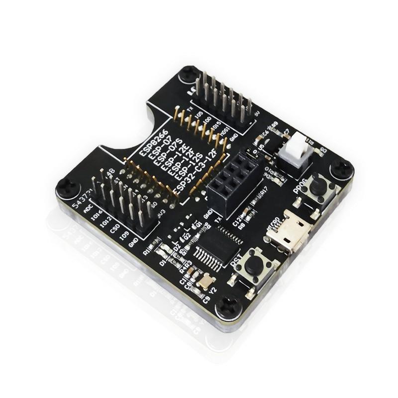 ESP8266 Test Fixture Programmer Supports ESP-01 01S 12 ESP32-C3-12F
