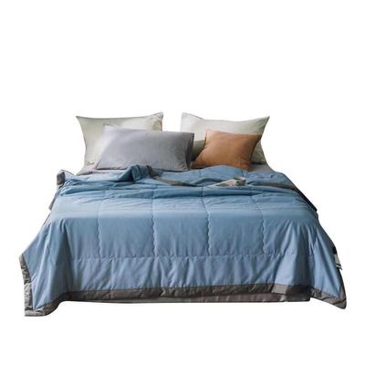 Yiyi Ai Color-Block Edge Pure Cotton Summer Quilt