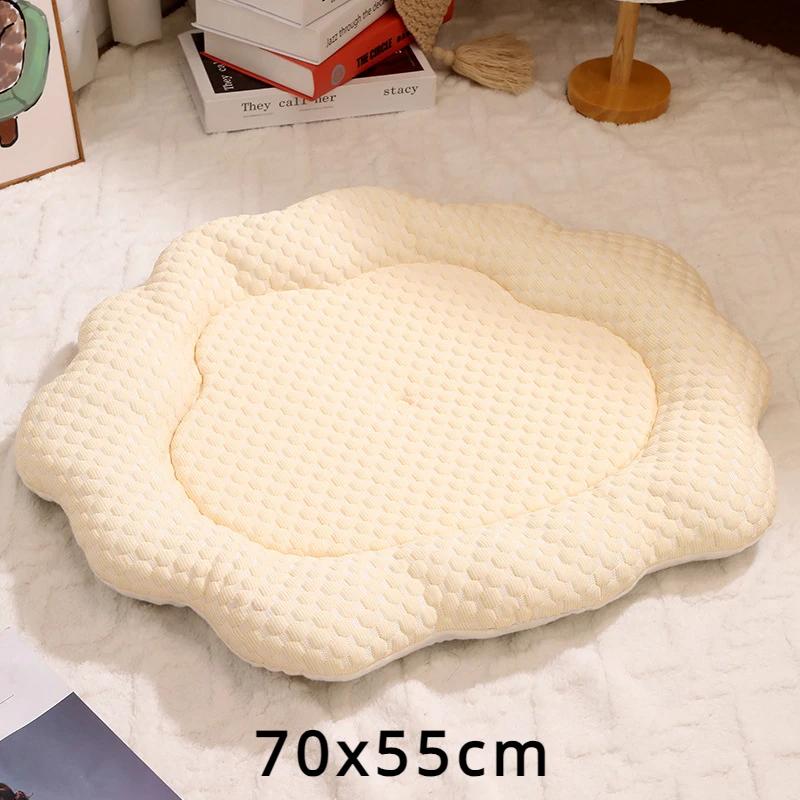 70x55cm Pet Ice Mat Cat Nest Dog Nest Cushion Small and Medium Sized Dog and Cat Mattress Pet Supplies Cat and Dog Beds Pet Bed