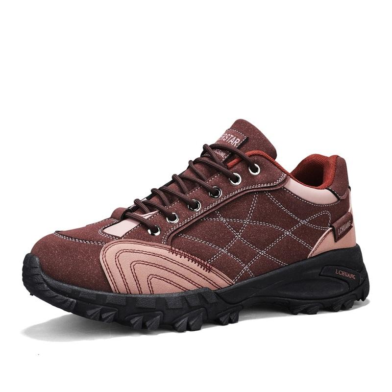 Men Casual Sneakers Shoes Anti-slip Low-top Outdoor Sports Shoes Men Lace-up Flat Comfortable Soft Breathable Hiking Shoes men