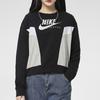Nike Casual Sports Crewneck Pullover Sweatshirt Women Sweatshirt Black CZ8599-010