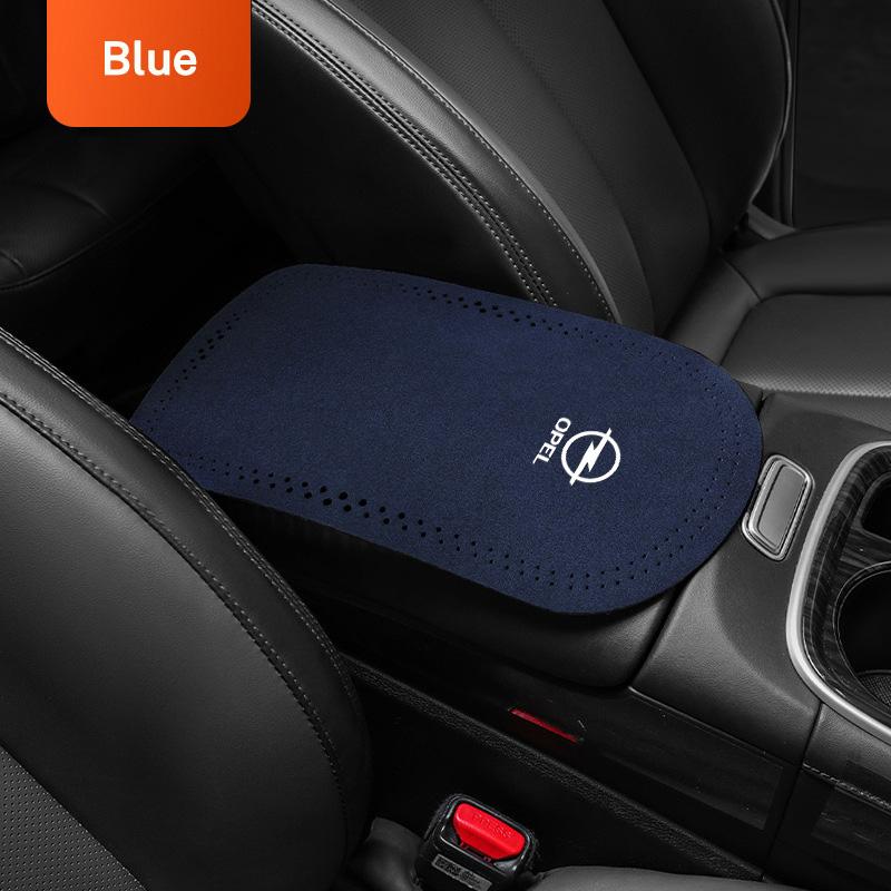 Wildleder Auto Armlehnenbox Polster PU Leder Mittelkonsole Abdeckung Ellbogenstütze Kissen Für OPEL Mokka Corsa Meriva Zafira Astra J H Vectra