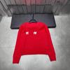Miu Style 2025 Autumn/Winter Flocking Embroidery Knit Pullover with Hot Drill Lettering - Versatile, Age-Reducing Long Sleeve Top