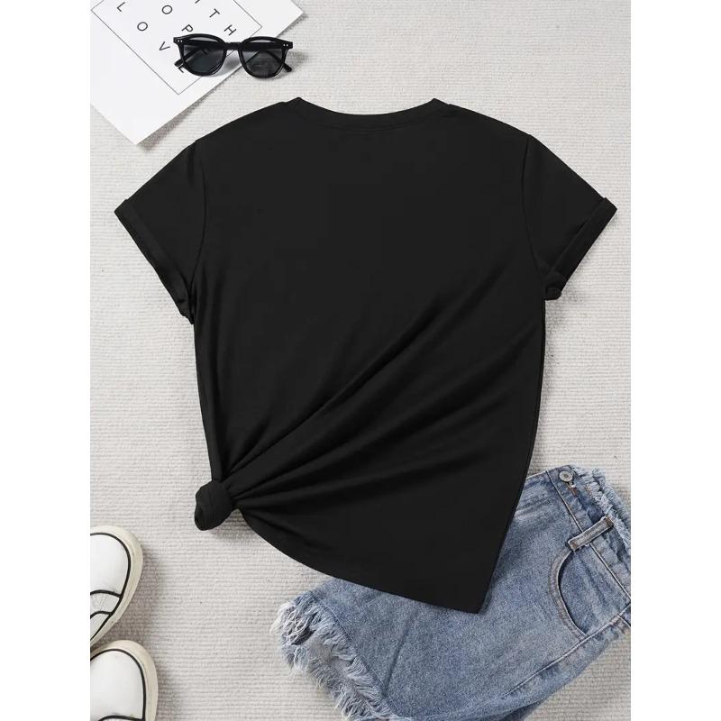 Rozmiar europejski Duża część mojego serca mieszka w niebie i jest to moja mama." Okrągły dekolt casualowa sezonowa uniwersalna koszulka