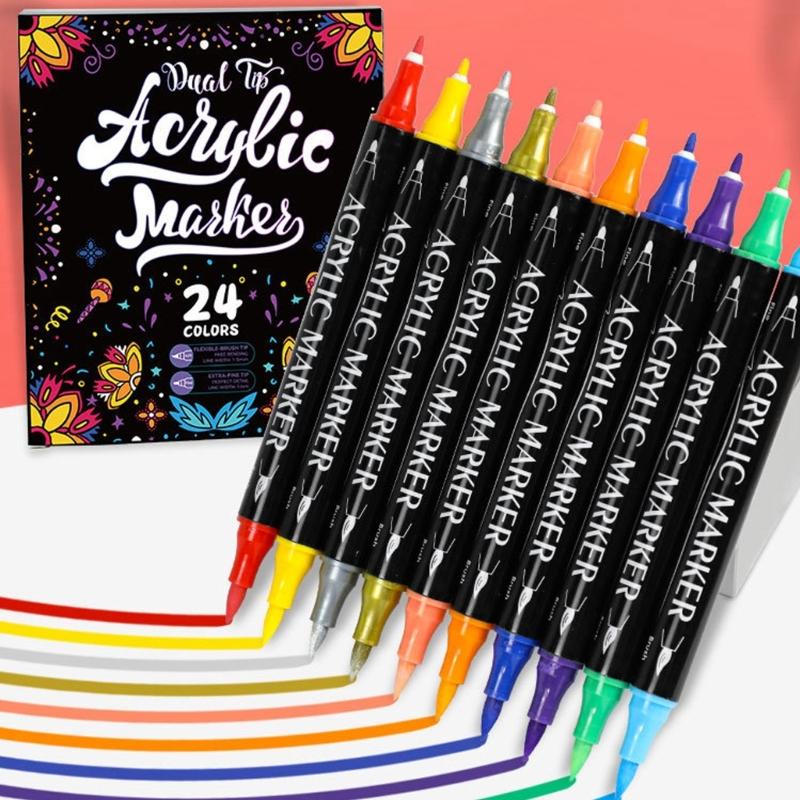 Professional Drawing Sketching Colored Art Markers with Safe Inks Smooth Writing Experience Gift Ready Bucket Packaging