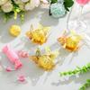 100 Pcs Gold Butterfly Truffle Wrappers Paper Cupcake Dessert Liners Candy Cupcake Tray Wrappers Mini Square Baking Cups for Chocolate Baby Shower