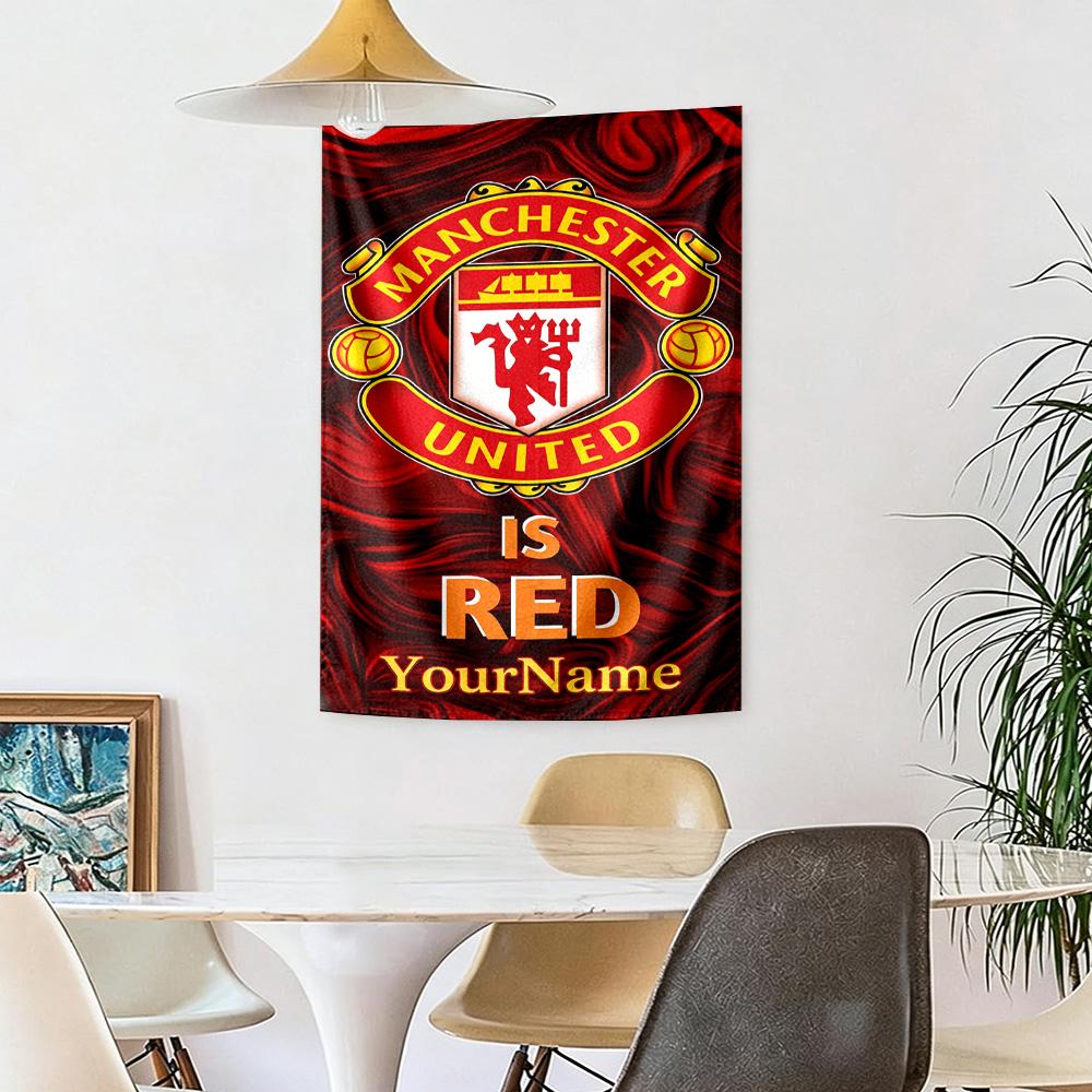 Manchester Custom Your Name Wall Decor Tapestry Art For Pet Memorial Birthdaywedding Party Backdrop Family Gift