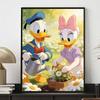 Disney Donald Duck Daisy Duck Watering Flowers Diamond Painting Full Diamond Art Kit Handmade DIY Home Decoration Gift