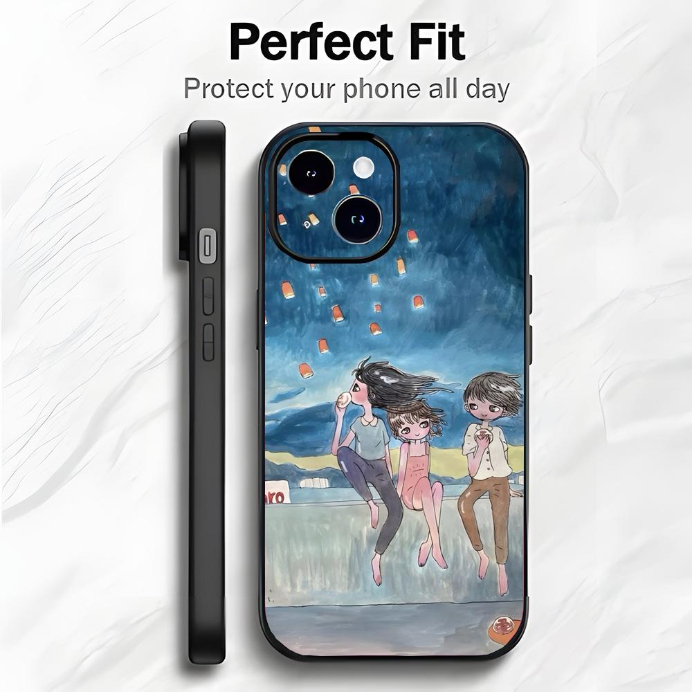 Creative Cute Japanese Art A-Aya Takano Phone Case Phone Case Soft Packaging Lightweight For iPhone17 16 15 14 13ProMax