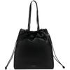 Fashionable Compact Printed Drawstring Tote Bag Medium Women Handbags Space-Black 4K3159G-UB1