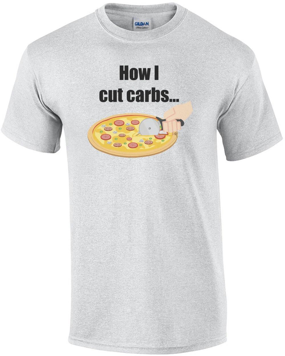 

How I cut carbs...food t-shirt S