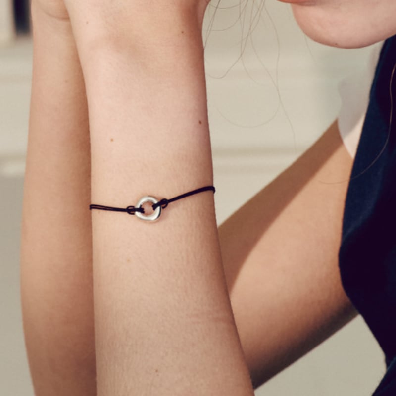 

Kinda PI PI circle bracelet(color) Silver + Sky