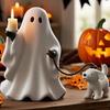 2025 New Ghosts Walking Dogs Statue Halloween Dogs Decor for Porch Or Garden