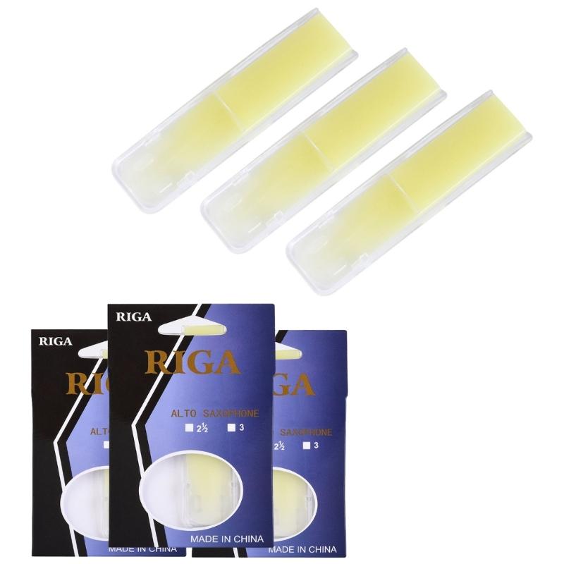 Alto Saxophone Sax Reeds Strength 1.5 2.0 2.5 Alto Saxophone Reeds Resin Saxophone Reed for Clarinet Soprano or Alto Sax