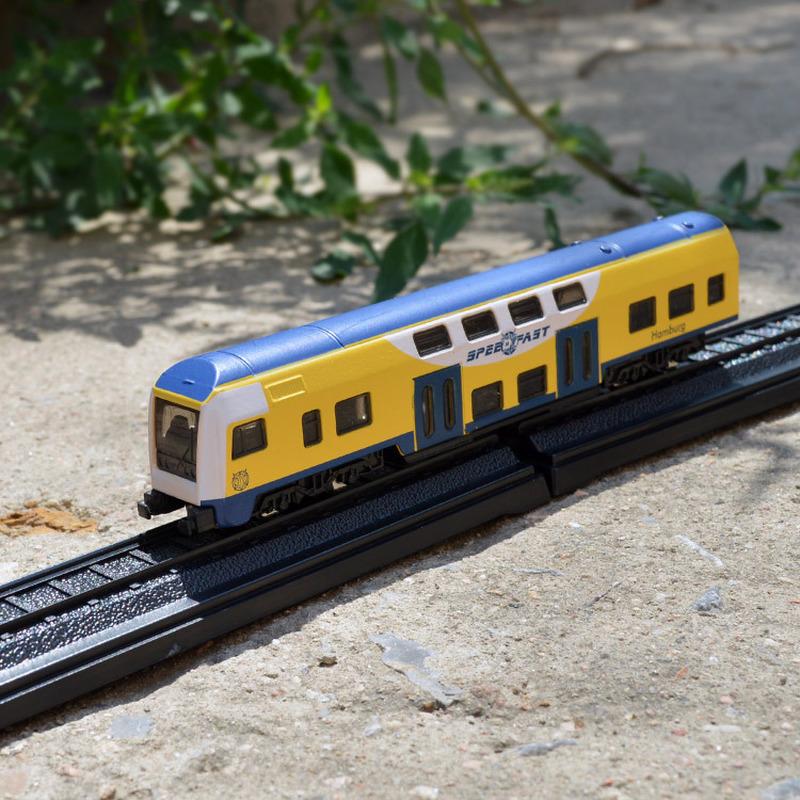 Modello Treno Locomotiva Verde Vintage in Lega Treno ad Alta Velocità Harmony Express Metro Realistica Locomotiva a Vapore Giocattolo da Collezione per Bambini