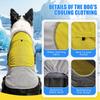 Summer Dog Cooling Clothes with Ice Pack Pocket Reflective Breathable Heat Relief Pet Vest for Medium Large Dogs Pet Costume