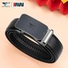 Seven Wolves Men's Versatile Leather Belt with Automatic Buckle - Ideal for Business or Casual Wear