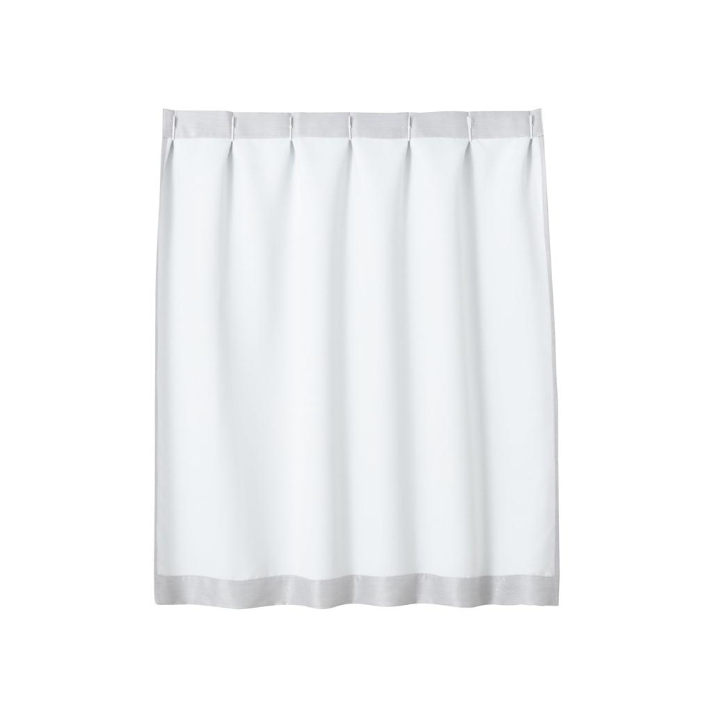 Francfranc Lucilla Vorhänge mit Drapierung, H135 x B100cm, Hellgrau