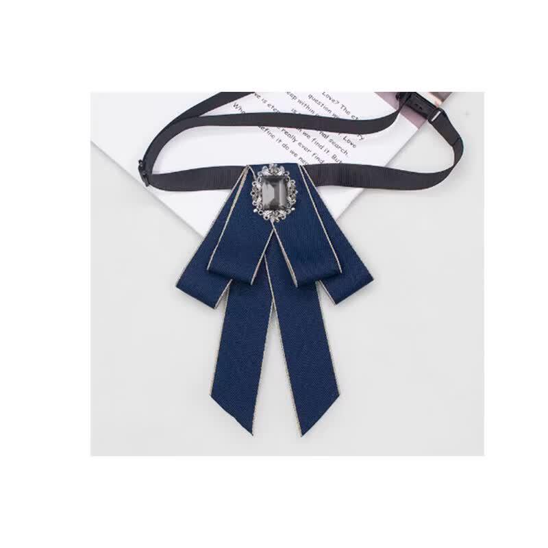 

Likede Blue Square Diamond Bow Tie