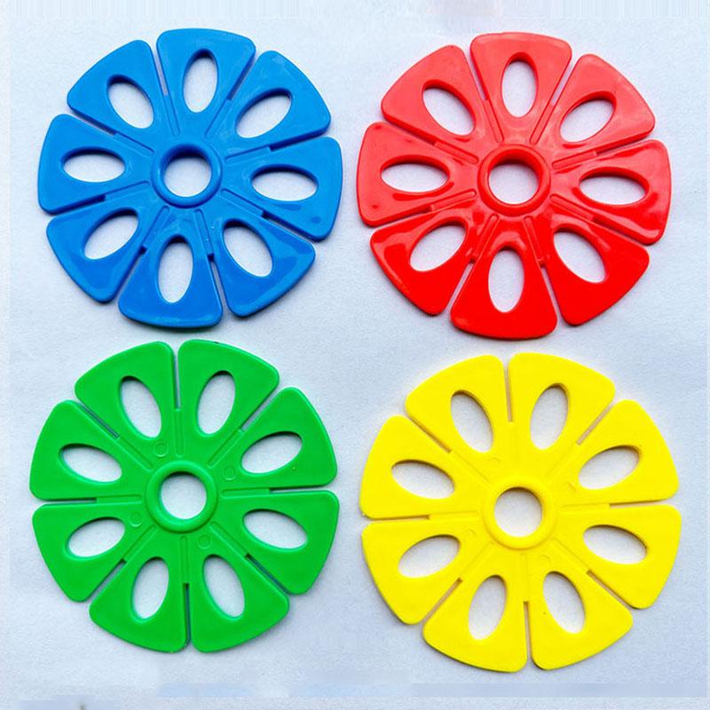 Plus Size 9CM Plastic Interlocking Building Blocks Kids DIY Educational Toy Fun Learning Creative Play Bloques De Construcción